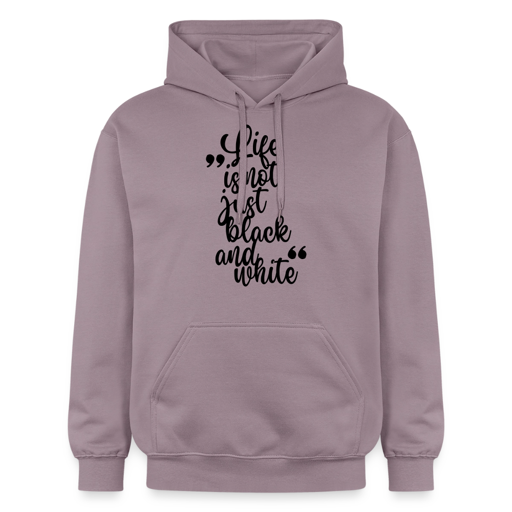 Life is not just black and white Hoodie Black Edition - Lilagrau 