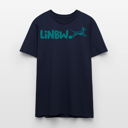 LiNBW. Unisex T-Shirt Premium Crew Blue Edition Life is not just black and white - LiNBW.