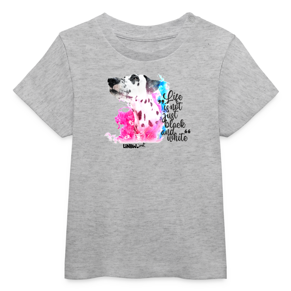 Boa's T-Shirt Splash Life is not just black and white Edition Black - Grau meliert