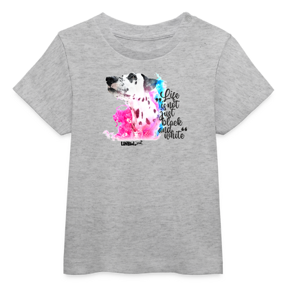 Boa's T-Shirt Splash Life is not just black and white Edition Black - Grau meliert