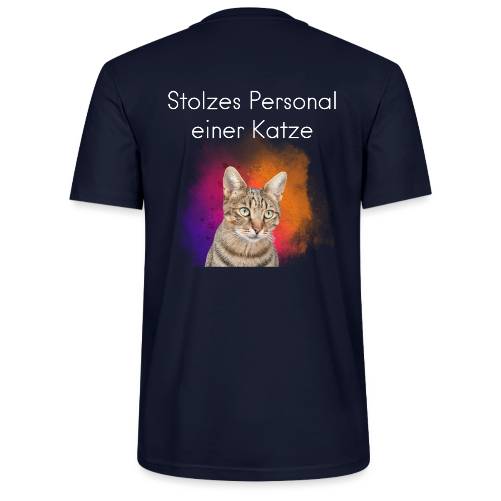 Pedro's Unisex T-Shirt Premium CAT DAD White Edition Stolzes Personal einer Katze - LiNBW.