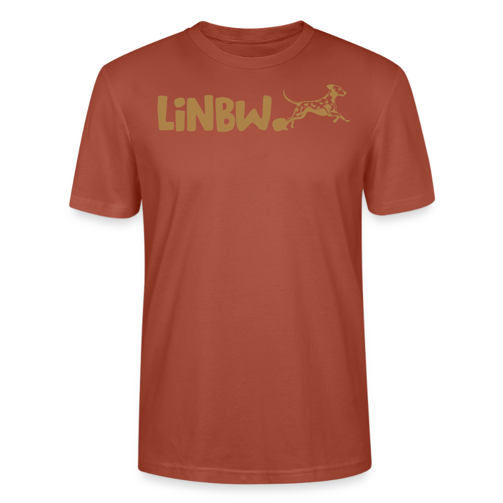 LiNBW. Unisex T-Shirt Premium Crew Brown Edition Life is not just black and white - Terrakotta