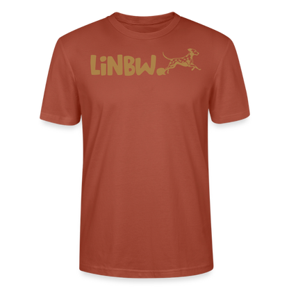 LiNBW. Unisex T-Shirt Premium Crew Brown Edition Life is not just black and white - Terrakotta
