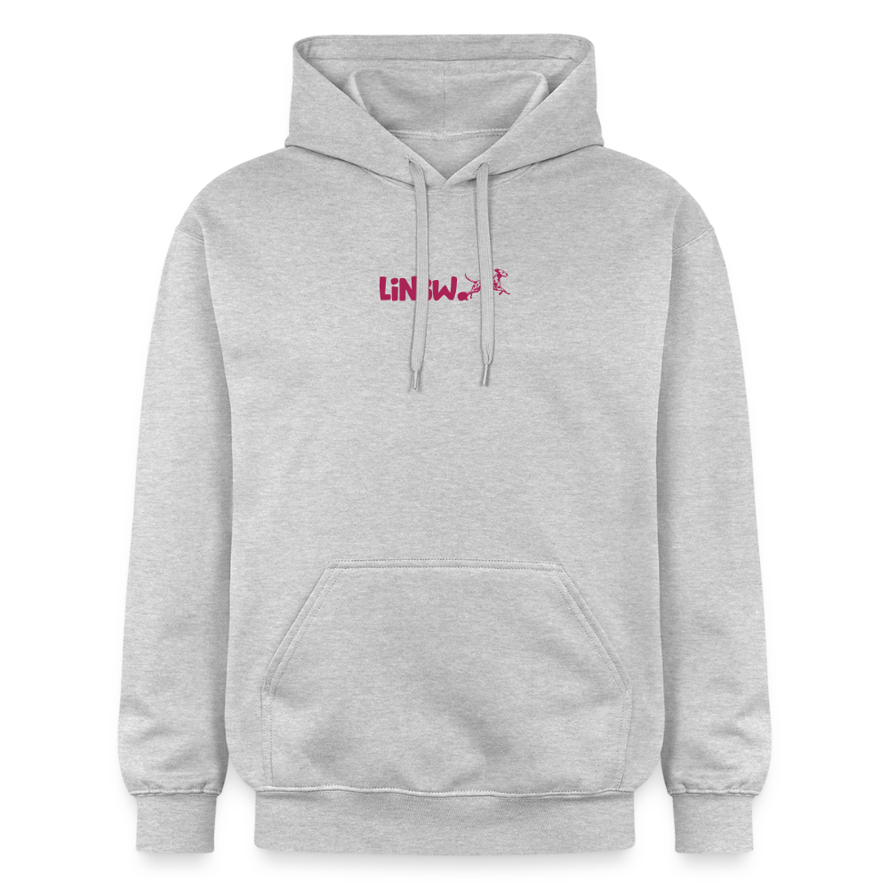 LiNBW. Crew Hoodie Pink Edition Life is not just black and white - Hellgrau meliert