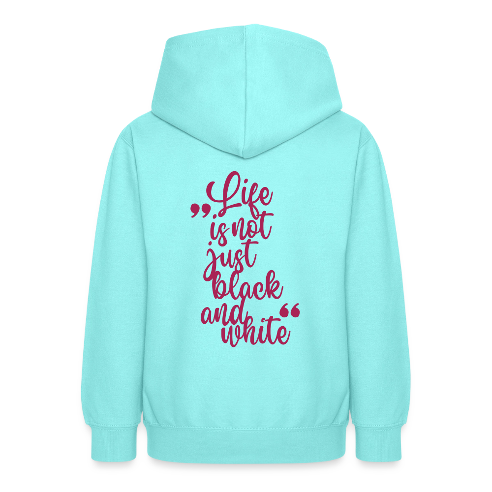 LiNBW. Crew Hoodie Life is not just black and white Edition Pink - LiNBW.