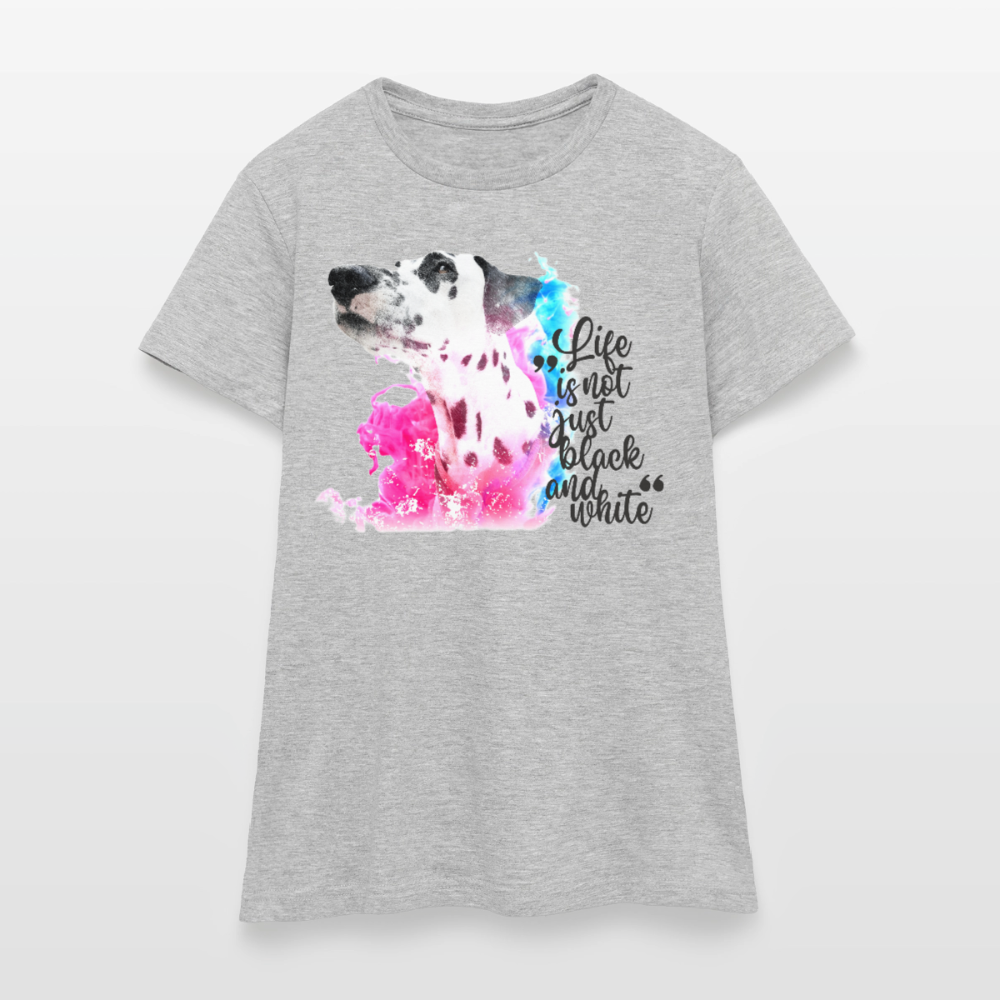 Boa's T-Shirt Splash Black Edition Life is not just black and white - Grau meliert