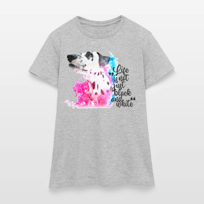 Boa's T-Shirt Splash Black Edition Life is not just black and white - Grau meliert