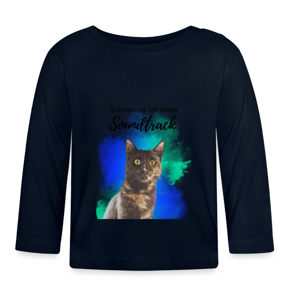 Nala´s Langarmshirt Schnurren ist mein Soundtrack - Navy