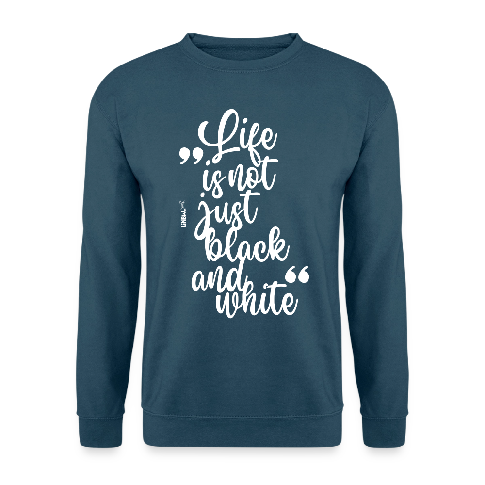 Life is not just black and white Classic Pullover White Edition - LiNBW.