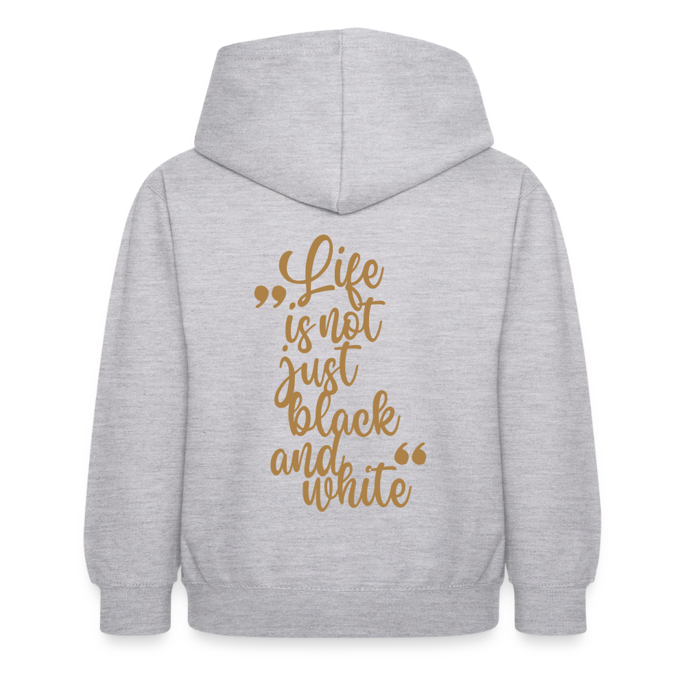 LiNBW. Crew Hoodie Life is not just black and white Edition Brown - LiNBW.