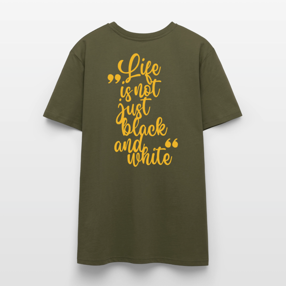 LiNBW. Unisex T-Shirt Premium Crew Yellow Edition Life is not just black and white - LiNBW.