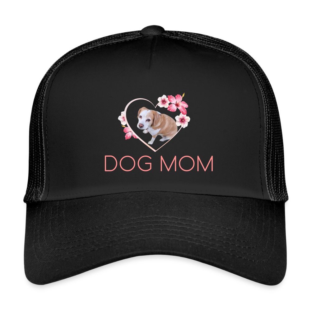 Luna´s Trucker Cap DOG MOM - Schwarz/Schwarz