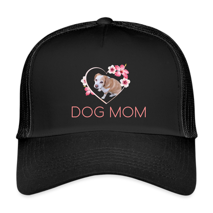 Luna´s Trucker Cap DOG MOM - Schwarz/Schwarz