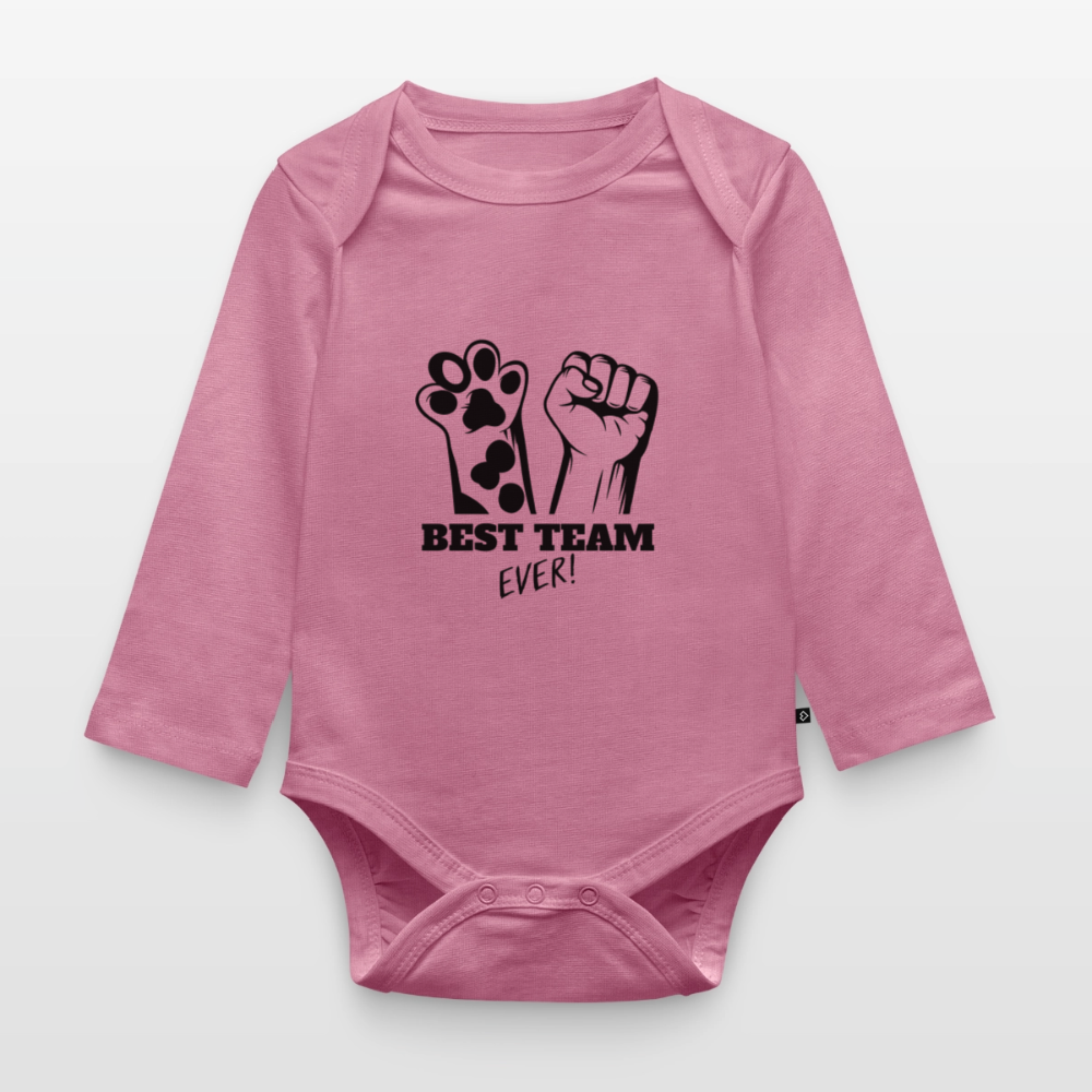 Best Team Ever Langarm-Body - Mauve