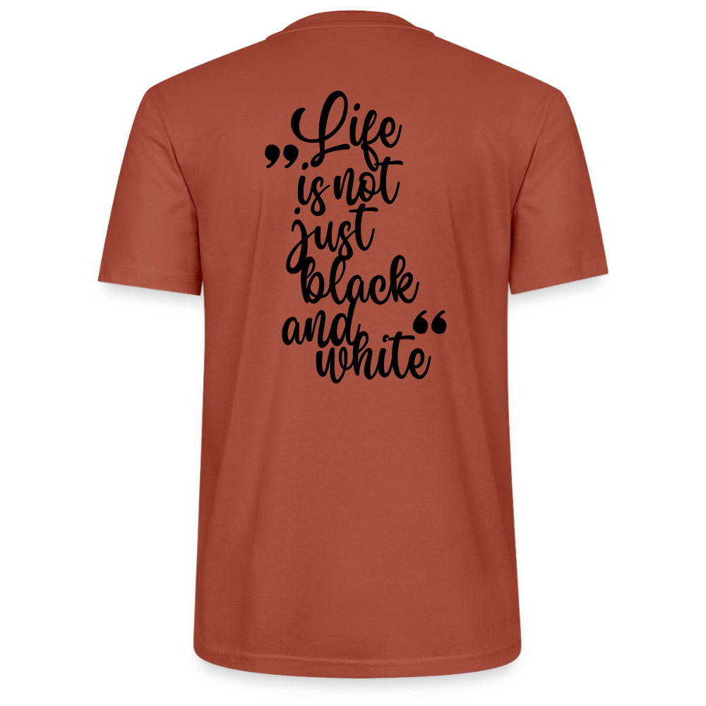 LiNBW. Unisex T-Shirt Premium Crew Black Edition Life is not just black and white - LiNBW.