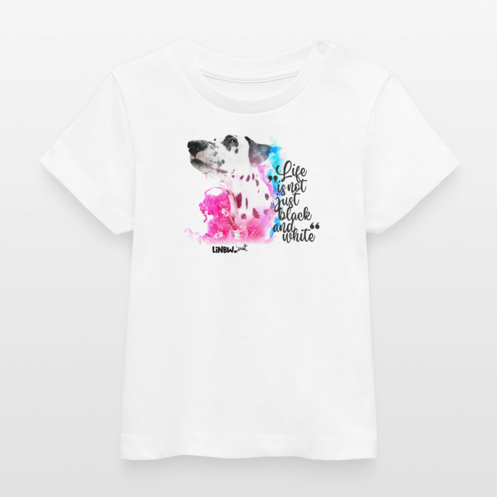 Boa's T-Shirt Splash Life is not just black and white Edition Black - Weiß