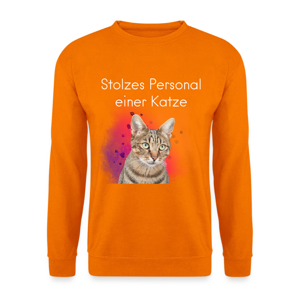 Pedro's Classic Pullover Stolzes Personal einer Katze White Edition - LiNBW.