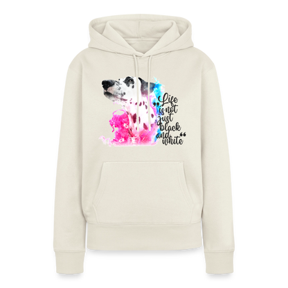 Boa's Hoodie Splash Life is not just black and white Edition Black - Naturweiß