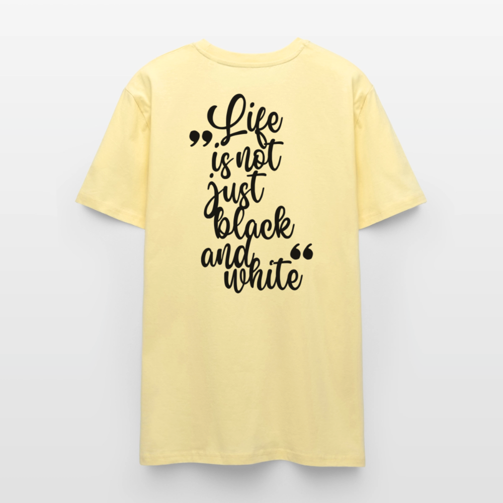LiNBW. Unisex T-Shirt Premium Crew Black Edition Life is not just black and white - LiNBW.