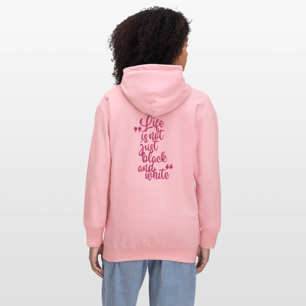 LiNBW. Crew Hoodie Pink Edition Life is not just black and white - Hellrosa