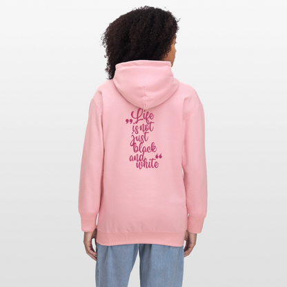 LiNBW. Crew Hoodie Pink Edition Life is not just black and white - Hellrosa
