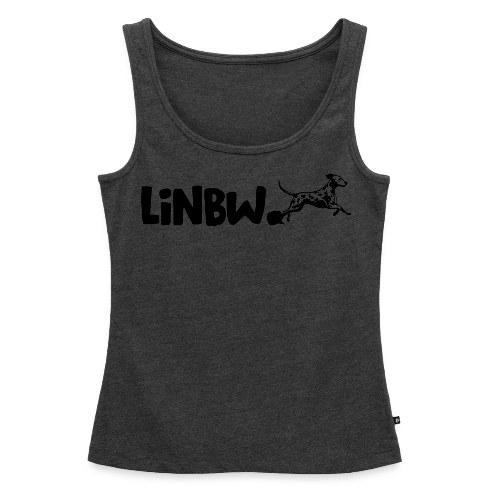 LiNBW. Tank Top Premium Black Edition Life is not just black and white - Anthrazit meliert