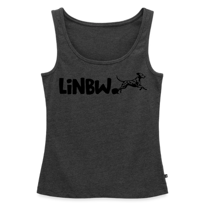 LiNBW. Tank Top Premium Black Edition Life is not just black and white - Anthrazit meliert