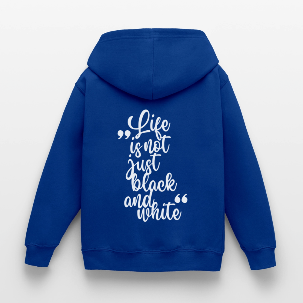 LiNBW. Crew Hoodie Life is not just black and white Edition White - LiNBW.