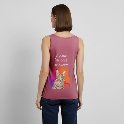 Pedro´s Tank Top Premium Stolzes Personal einer Katze CAT MOM Black Edition - Mauve
