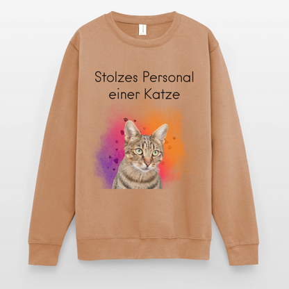Pedro's Classic Pullover Stolzes Personal einer Katze Black Edition - Mocca