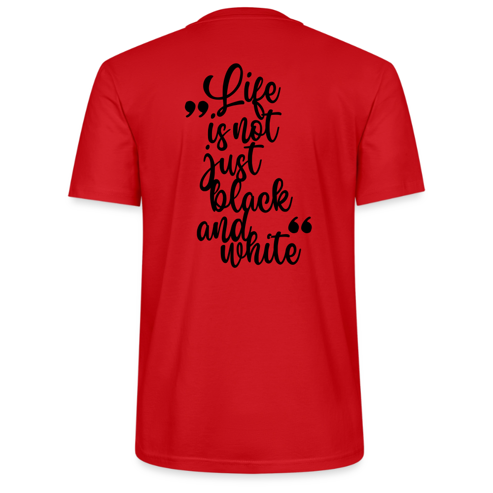 LiNBW. Unisex T-Shirt Premium Crew Black Edition Life is not just black and white - LiNBW.