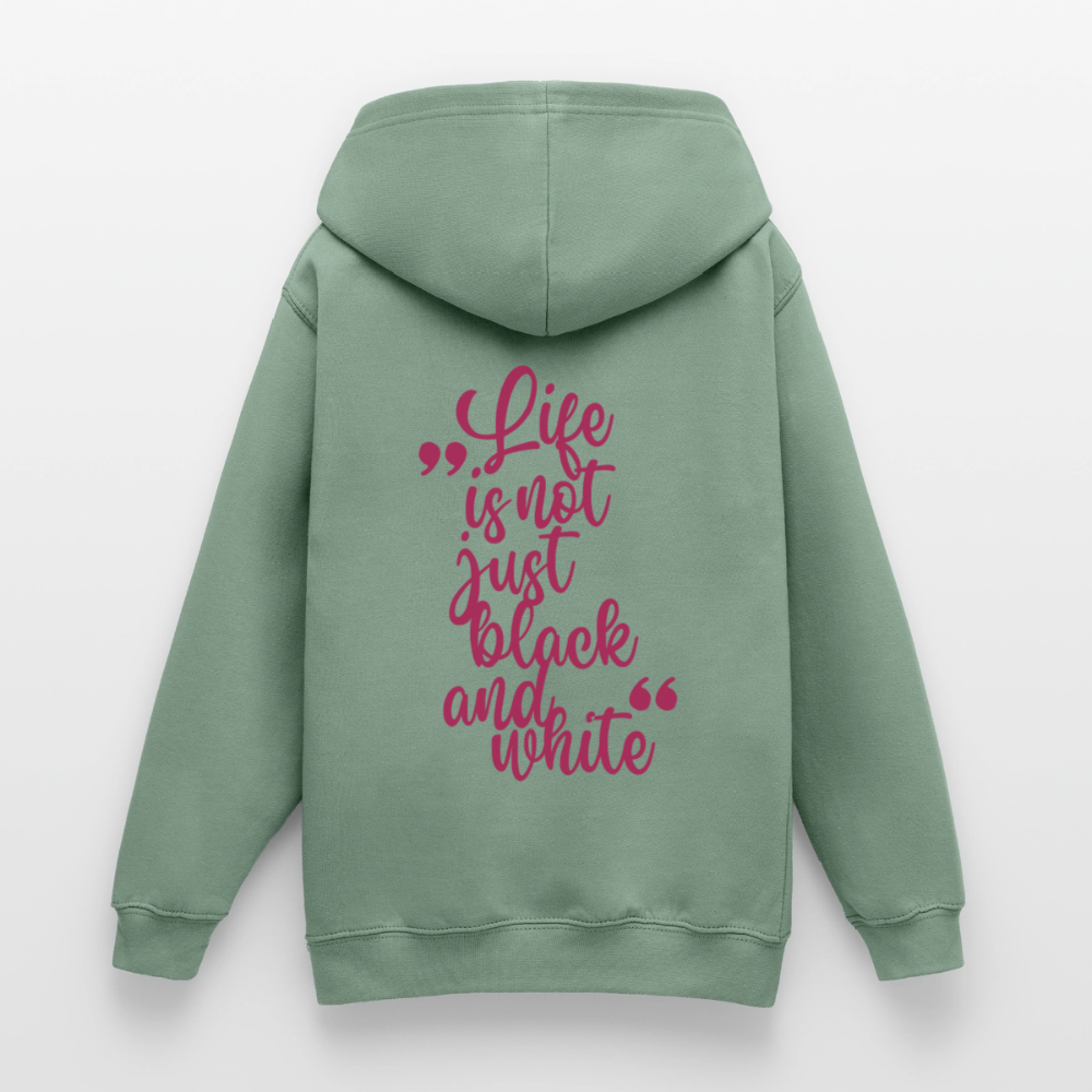LiNBW. Crew Hoodie Life is not just black and white Edition Pink - LiNBW.