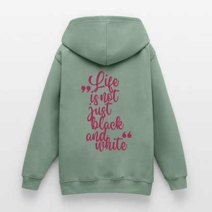LiNBW. Crew Hoodie Life is not just black and white Edition Pink - LiNBW.