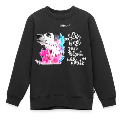 Boa's Pullover Splash Life is not just black and white Edition White - Schwarz