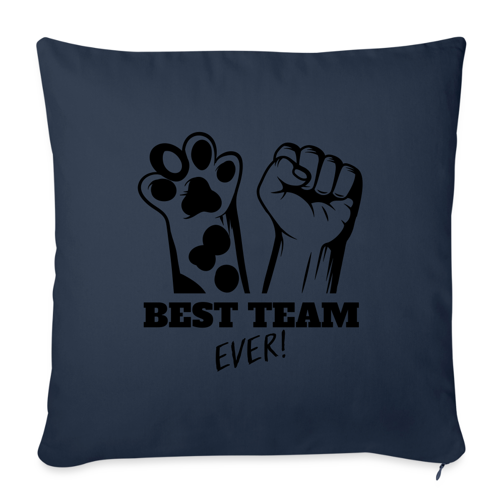 Best Team Ever Kissen Black Edition - Navy