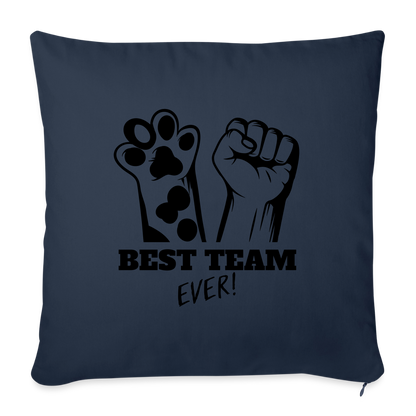 Best Team Ever Kissen Black Edition - Navy