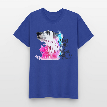 Boa's T-Shirt Splash Black Edition Life is not just black and white - Royalblau