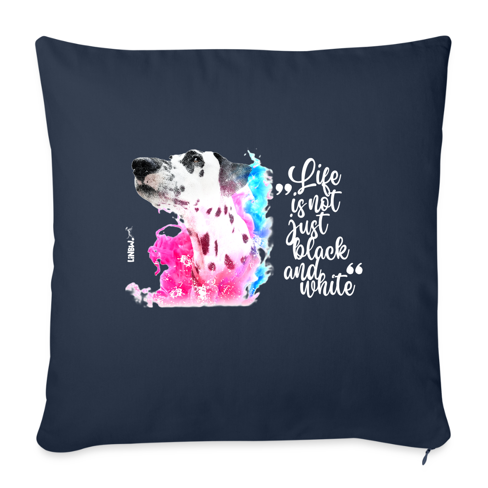 Boa´s Kissen Splash Life is not just black and white Edition White - Navy