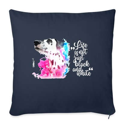 Boa´s Kissen Splash Life is not just black and white Edition White - Navy