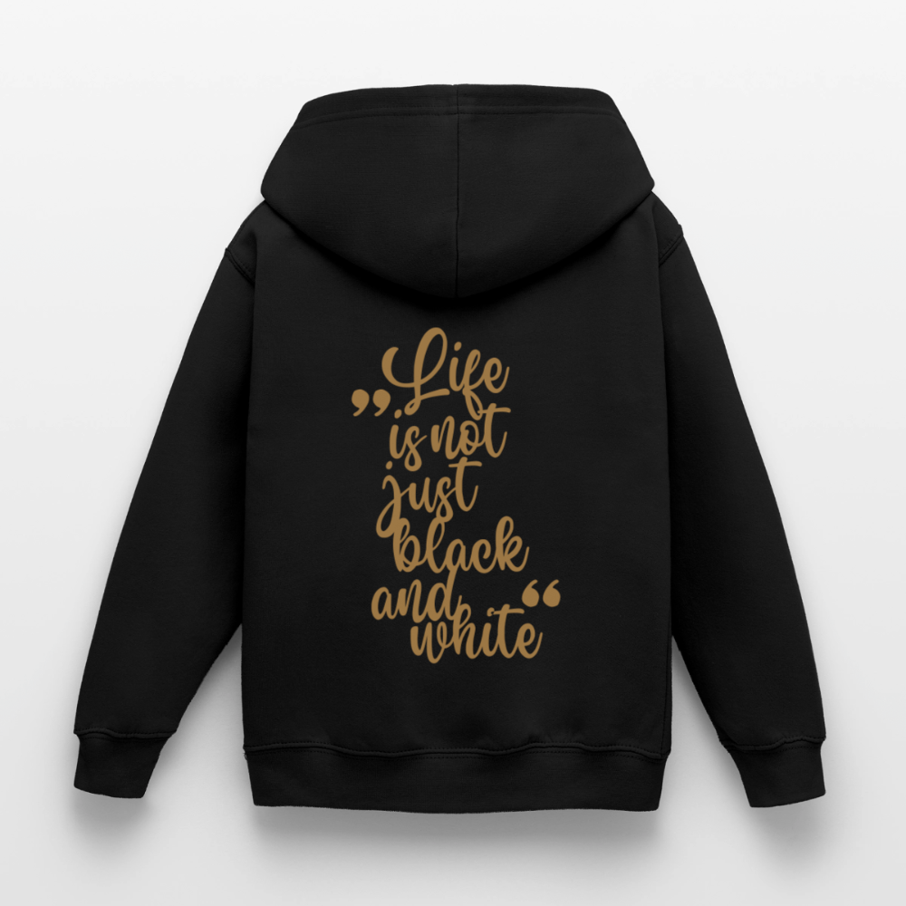 LiNBW. Crew Hoodie Life is not just black and white Edition Brown - LiNBW.