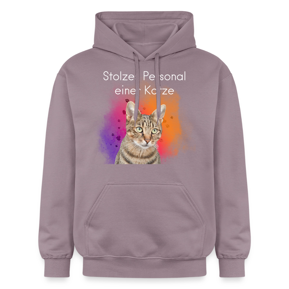 Pedro's Hoodie Stolzes Personal einer Katze White Edition - Lilagrau 