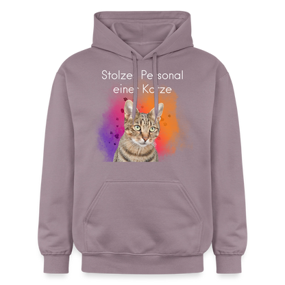 Pedro's Hoodie Stolzes Personal einer Katze White Edition - Lilagrau 