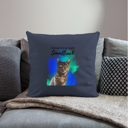 Nala´s Kissen Schnurren ist mein Soundtrack Black Edition - Navy