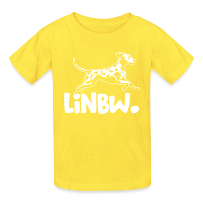 LiNBW. T-Shirt White Edition - Gelb
