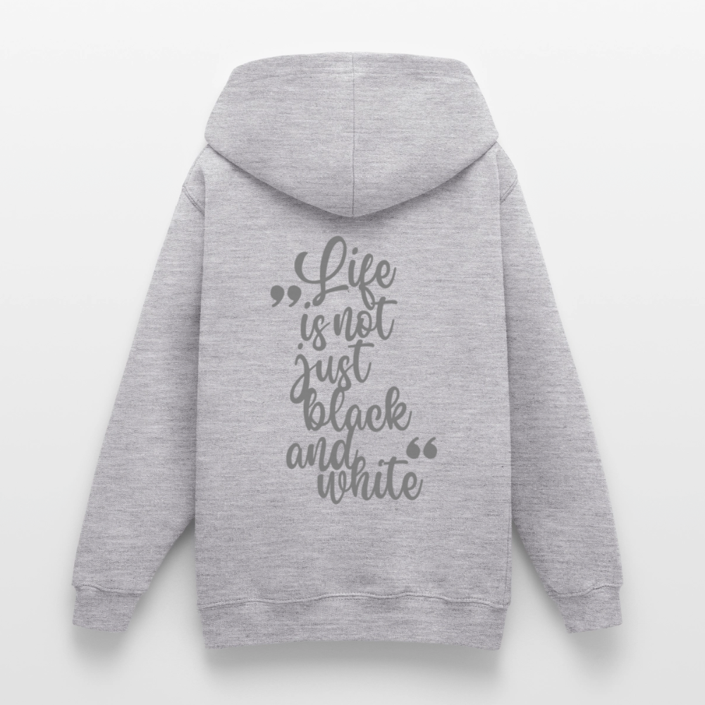 LiNBW. Crew Hoodie Life is not just black and white Edition Grey - LiNBW.