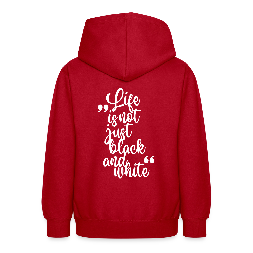 LiNBW. Crew Hoodie Life is not just black and white Edition White - LiNBW.