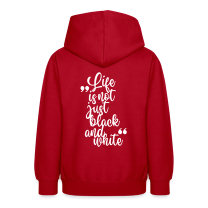 LiNBW. Crew Hoodie Life is not just black and white Edition White - LiNBW.