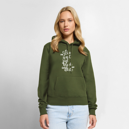 Life is not just black and white Hoodie White Edition - Khaki
