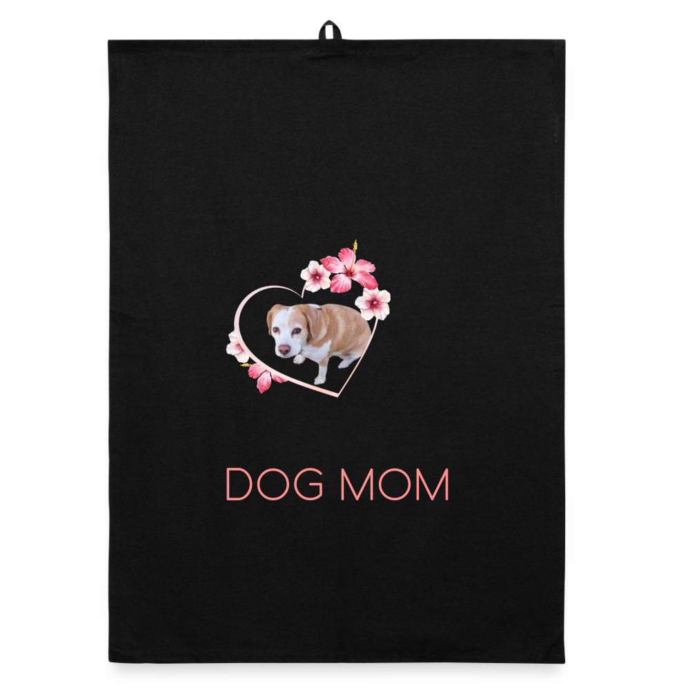 Luna´s Geschirrtuch DOG MOM - Schwarz