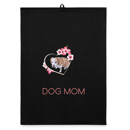 Luna´s Geschirrtuch DOG MOM - Schwarz
